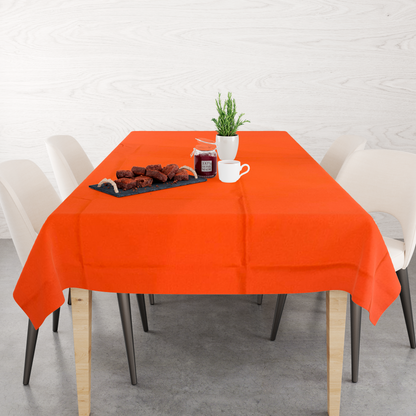 Toalha de Mesa Oxford Laranja Lisa 1,5mx2,2m