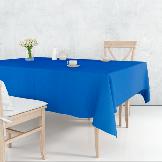 Toalha de Mesa Oxford Azul Lisa 1,5mx1,5m