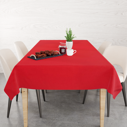 Toalha de Mesa Oxford Vermelha Lisa 1,5mx2,2m