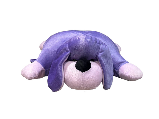 Travesseiro Infantil Cachorro Pelúcia Roxo