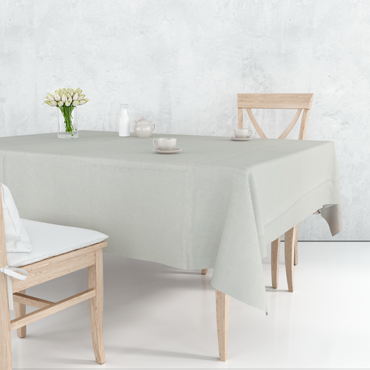 Toalha de Mesa Oxford Cru Off White Lisa 1,5mx1,5m