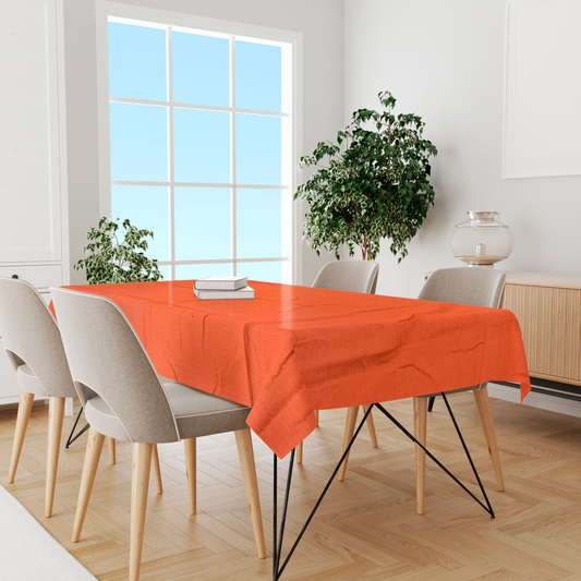 Toalha de Mesa Algodão Laranja Lisa 1,5mx2,2m