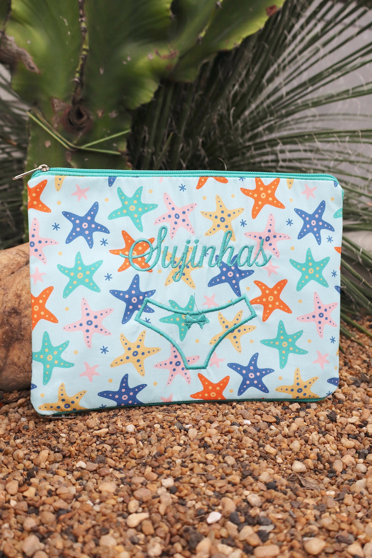 Necessaire Porta Calcinha Limpinha Sujinha Estrela do Mar