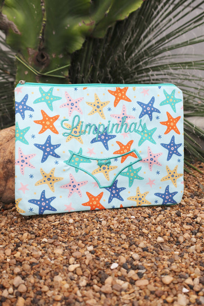 Necessaire Porta Calcinha Limpinha Sujinha Estrela do Mar