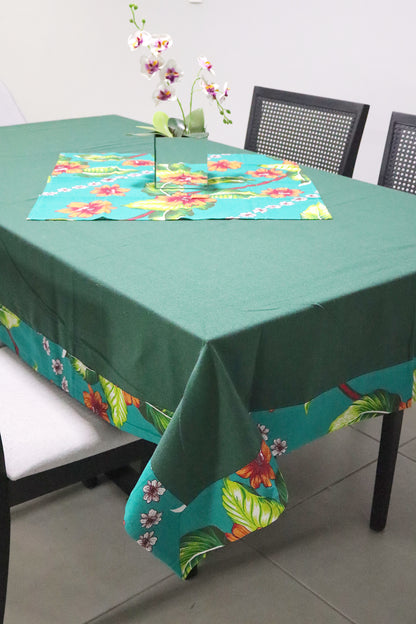 Toalha De Mesa Chita com Composê Verde 1,5mx2,2m