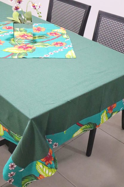 Toalha De Mesa Chita com Composê Verde 1,5mx2,2m