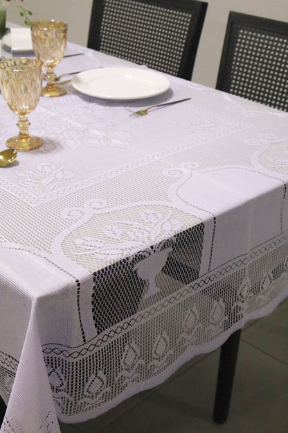 Toalha de Mesa Renda Branca 1,5mx2,2m