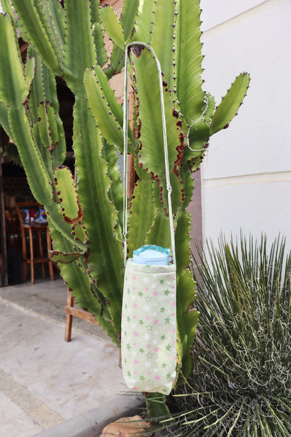 Bolsa Térmica Porta Garrafa Estrelas Verde