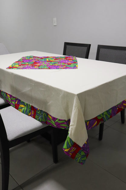 Toalha De Mesa Chita com Composê Geométrica 1,5mx2,2m