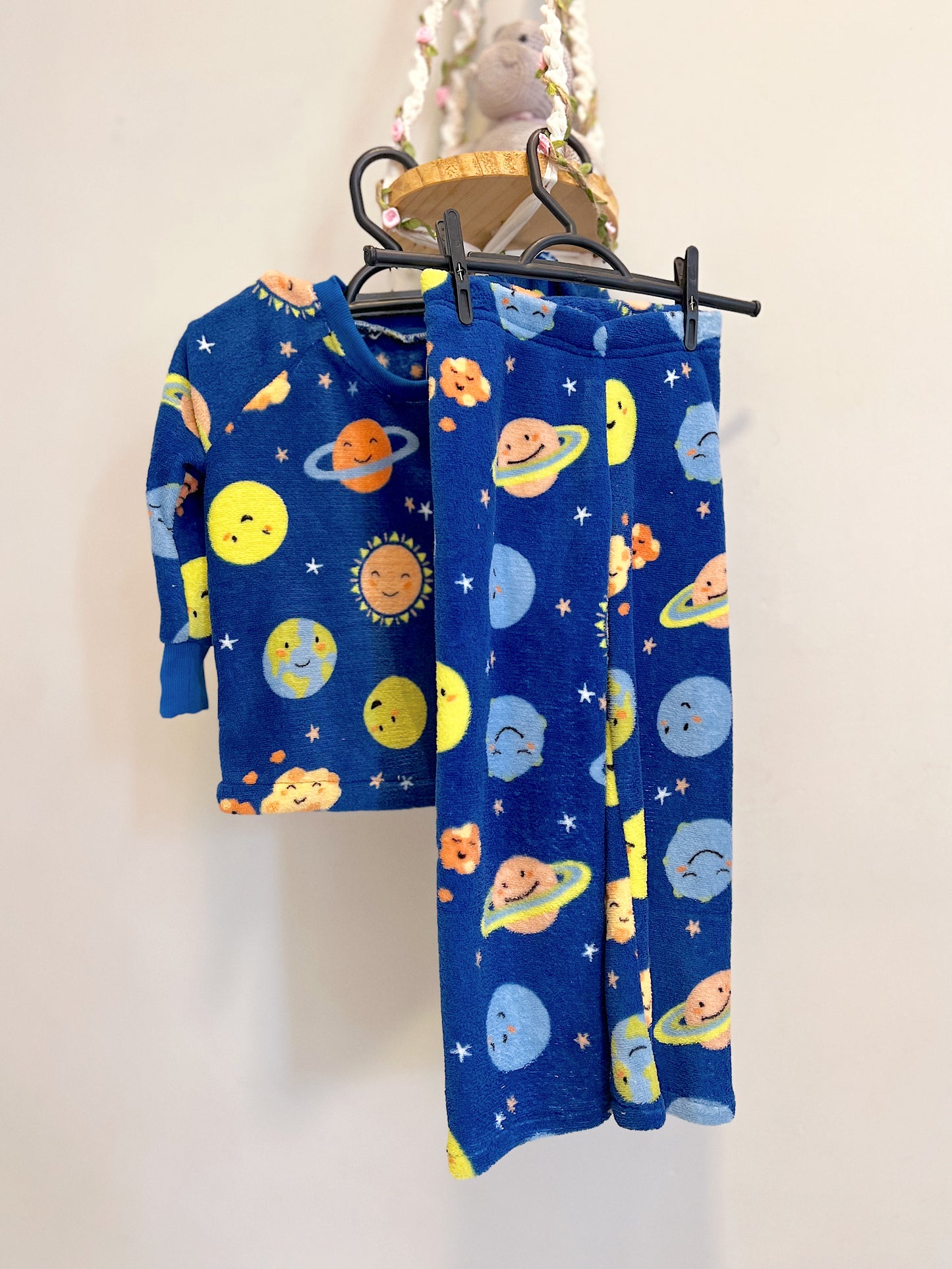 Pijama Infantil Fleece Sistema Solar