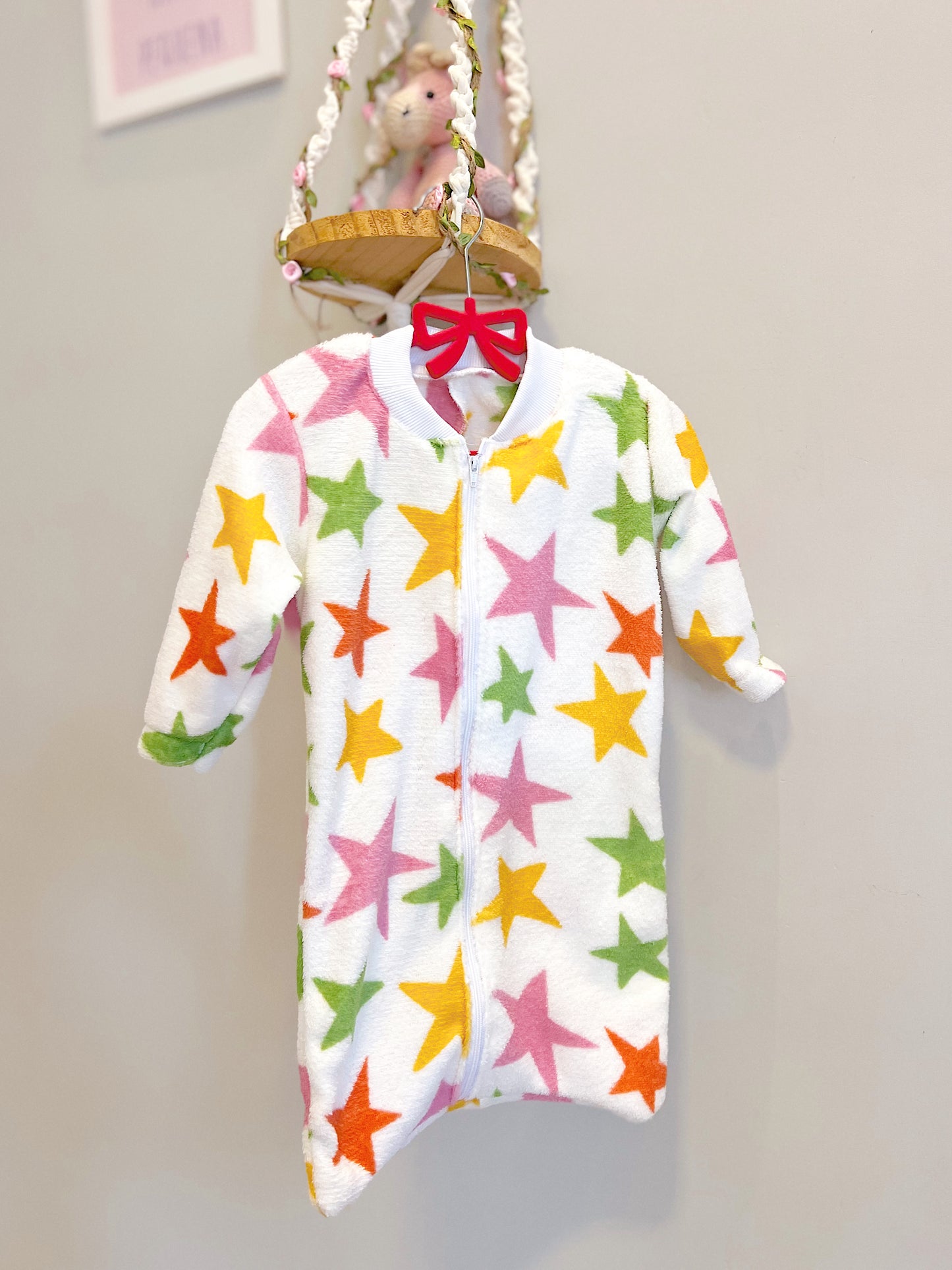 Saco de Dormir Pijama Infantil Fleece Estrelas