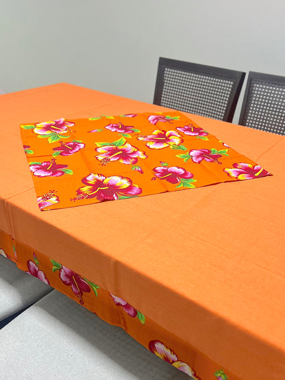 Toalha De Mesa Chita com Composê Laranja 1,5mx3,0m