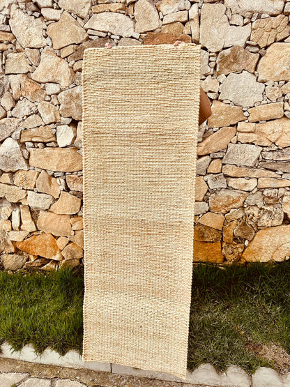 Passadeira Sisal Cru Lisa 0,5x1,5m