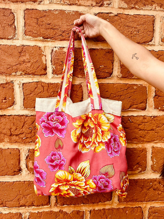 Bolsa de Chita Forrada Rosa