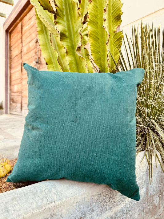 Capa de Almofada Suede Lisa Verde 45x45