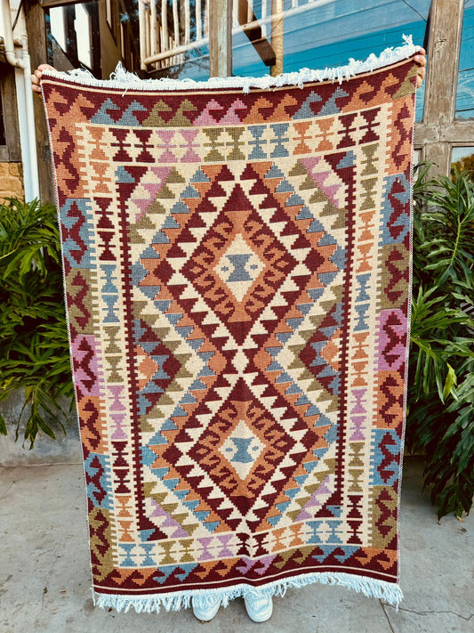 Tapete Kilim Sivas 1,00x1,50m Dupla Face