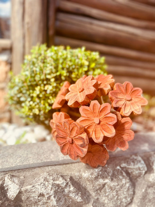 Buquê De Flor Madeira Neutro G